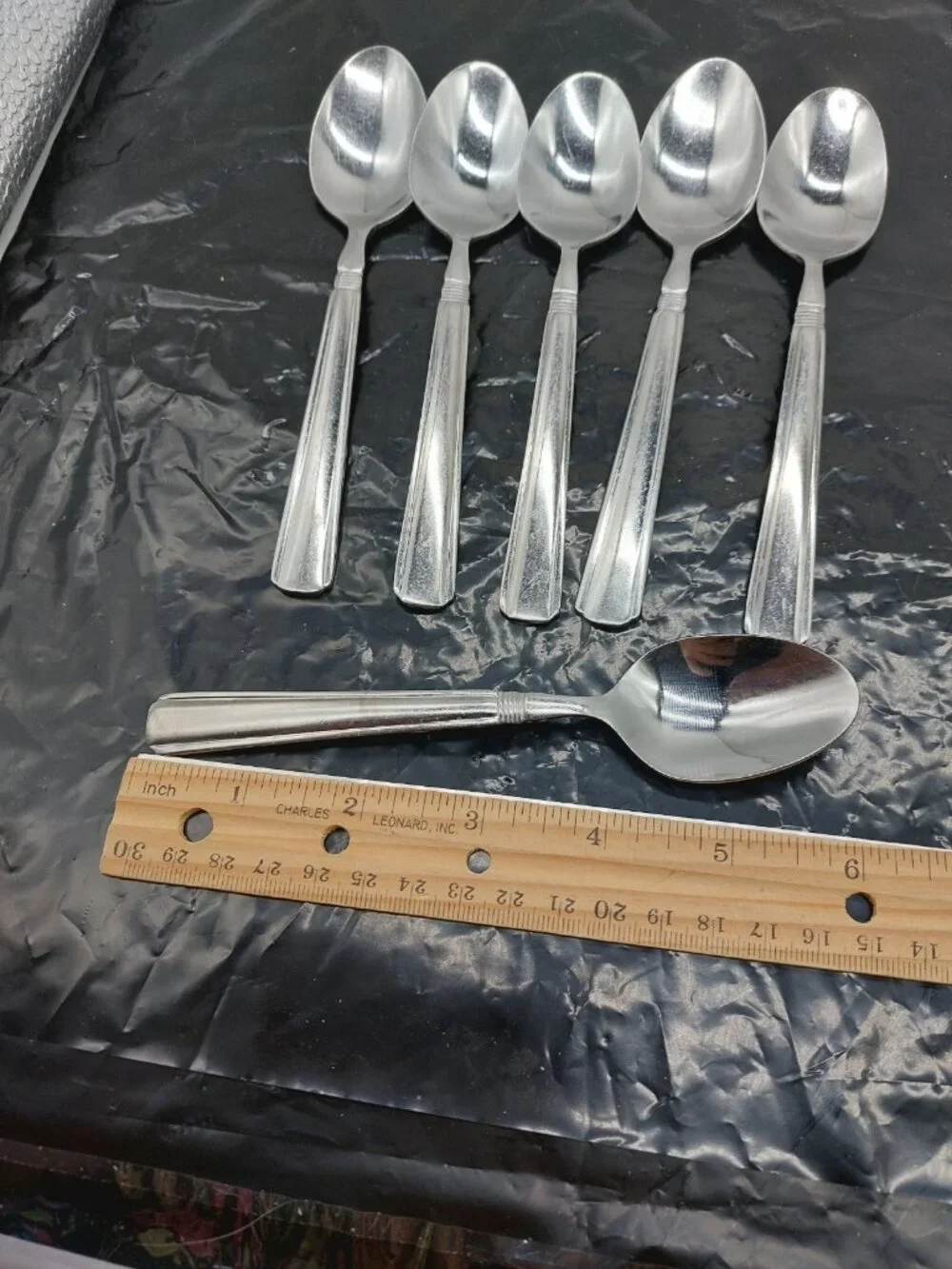 Pfaltzgraff Flatware 6 Soup Spoons 6